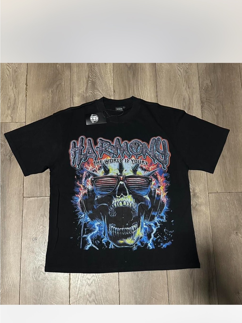 Harmony Graphic Skull Tee - Black